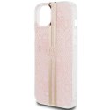 Guess GUHCP15SH4PSEGP iPhone 15 / 14 / 13 6.1" różowy/pink hardcase IML 4G Gold Stripe