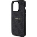 Guess GUHMP13XG4GFRK iPhone 13 Pro Max 6.7" czarny/black hardcase 4G Collection Leather Metal Logo MagSafe