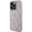 Guess GUHMP13XG4GFRP iPhone 13 Pro Max 6.7" różowy/pink hardcase 4G Collection Leather Metal Logo MagSafe