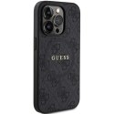 Guess GUHMP13LG4GFRK iPhone 13 Pro / 13 6.1" czarny/black hardcase 4G Collection Leather Metal Logo MagSafe