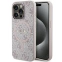 Guess GUHMP14XG4GFRP iPhone 14 Pro Max 6.7" różowy/pink hardcase 4G Collection Leather Metal Logo MagSafe