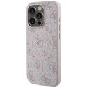 Guess GUHMP14XG4GFRP iPhone 14 Pro Max 6.7" różowy/pink hardcase 4G Collection Leather Metal Logo MagSafe