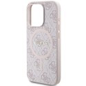 Guess GUHMP14XG4GFRP iPhone 14 Pro Max 6.7" różowy/pink hardcase 4G Collection Leather Metal Logo MagSafe