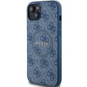 Guess GUHMP15MG4GFRB iPhone 15 Plus / 14 Plus 6.7" niebieski/blue hardcase 4G Collection Leather Metal Logo MagSafe