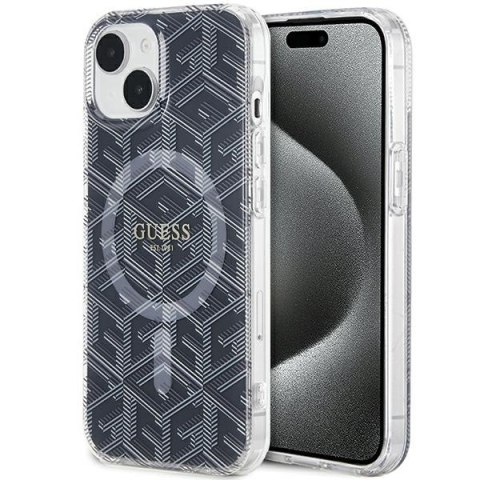 Guess GUHMP15MHGCUSTGK iPhone 15 Plus / 14 Plus 6.7" czarny/black hardcase IML GCube MagSafe