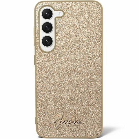 Guess nakładka do Samsung Galaxy S24 S921 GUHCS24SHGGSHD złota hardcase Glitter Script