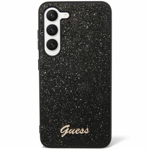 Guess nakładka do Samsung Galaxy S24 S921 GUHCS24SHGGSHK czarna hardcase Glitter Script