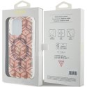 Guess GUHMP15XHGCUSTGP iPhone 15 Pro Max 6.7" różowy/pink hardcase IML GCube MagSafe