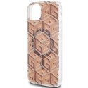 Guess GUHMP15MHGCUSTGW iPhone 15 Plus / 14 Plus 6.7" brązowy/brown hardcase IML GCube MagSafe