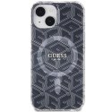 Guess GUHMP15SHGCUSTGK iPhone 15 / 14 / 13 6.1" czarny/black hardcase IML GCube MagSafe