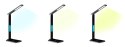 LEDITOU - Energooszczędna lampka biurkowa LED z ładowarką bezprzewodową QI 15W. Podświetlany zegar z budzikiem i termometrem °C/