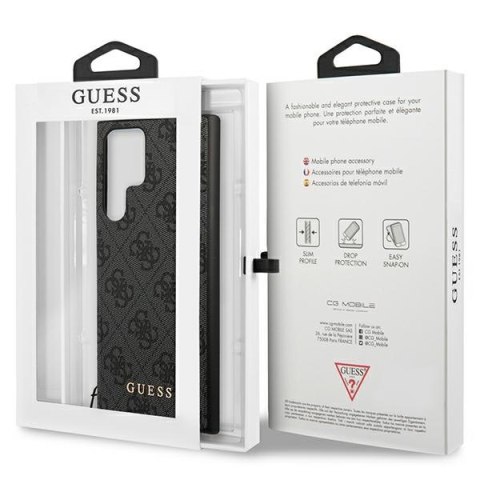 Guess GUHCS24LGF4GGR S24 Ultra S928 czarny/black hardcase 4G Charms Collection