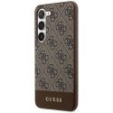 Guess GUHCS24MG4GLBR S24+ S926 brązowy/brown hardcase 4G Stripe Collection