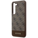 Guess GUHCS24MG4GLBR S24+ S926 brązowy/brown hardcase 4G Stripe Collection