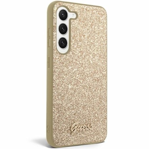 Guess GUHCS24SHGGSHD S24 S921 złoty/gold hardcase Glitter Script