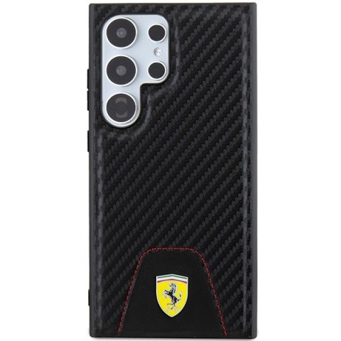 Ferrari FEHCS24LN3PUK S24 Ultra S928 czarny/black hardcase Carbon Stitched Bottom