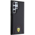 Ferrari FEHCS24LN3PUK S24 Ultra S928 czarny/black hardcase Carbon Stitched Bottom