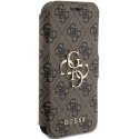 Guess GUBKP15X4GMGBR iPhone 15 Pro Max 6.7" brązowy/brown book 4G Metal Logo