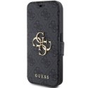 Guess GUBKP15X4GMGGR iPhone 15 Pro Max 6.7" szary/grey book 4G Metal Logo