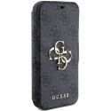 Guess GUBKP15X4GMGGR iPhone 15 Pro Max 6.7" szary/grey book 4G Metal Logo