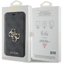 Guess GUBKP15X4GMGGR iPhone 15 Pro Max 6.7" szary/grey book 4G Metal Logo