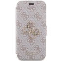 Guess GUBKP15X4GMGPI iPhone 15 Pro Max 6.7" różowy/pink book 4G Metal Logo