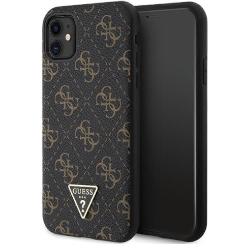 Guess GUHCN61PG4GPK iPhone 11 / Xr 6,1" czarny/black hardcase 4G Triangle Metal Logo