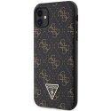 Guess GUHCN61PG4GPK iPhone 11 / Xr 6,1" czarny/black hardcase 4G Triangle Metal Logo