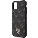 Guess GUHCN61PG4GPK iPhone 11 / Xr 6,1" czarny/black hardcase 4G Triangle Metal Logo