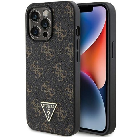 Guess GUHCP13LPG4GPK iPhone 13 Pro / 13 6.1" czarny/black hardcase 4G Triangle Metal Logo