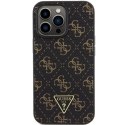 Guess GUHCP13LPG4GPK iPhone 13 Pro / 13 6.1" czarny/black hardcase 4G Triangle Metal Logo