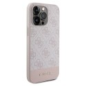 Guess GUHCP14LG4GLPI iPhone 14 Pro 6,1" różowy/pink hard case 4G Stripe Collection