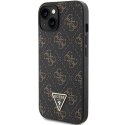 Guess GUHCP14SPG4GPK iPhone 14 / 15 / 13 6.1" czarny/black hardcase 4G Triangle Metal Logo