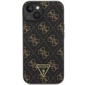 Guess GUHCP14SPG4GPK iPhone 14 / 15 / 13 6.1" czarny/black hardcase 4G Triangle Metal Logo