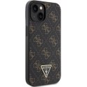 Guess GUHCP14SPG4GPK iPhone 14 / 15 / 13 6.1" czarny/black hardcase 4G Triangle Metal Logo