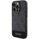 Guess GUHCP15LG4GLGR iPhone 15 Pro 6.1" szary/grey hardcase 4G Stripe Collection