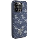 Guess GUHCP15LPG4GPB iPhone 15 Pro 6.1" niebieski/blue hardcase 4G Triangle Metal Logo