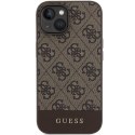 Guess GUHCP15SG4GLBR iPhone 15 / 14 / 13 6.1" brązowy/brown hardcase 4G Stripe Collection