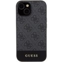 Guess GUHCP15SG4GLGR iPhone 15 / 14 / 13 6.1" szary/grey hardcase 4G Stripe Collection