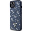 Guess GUHCP15SPG4GPB iPhone 15 / 14 / 13 6.1" niebieski/blue hardcase 4G Triangle Metal Logo