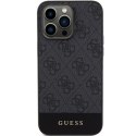 Guess GUHCP15XG4GLGR iPhone 15 Pro Max 6.7" szary/grey hardcase 4G Stripe Collection