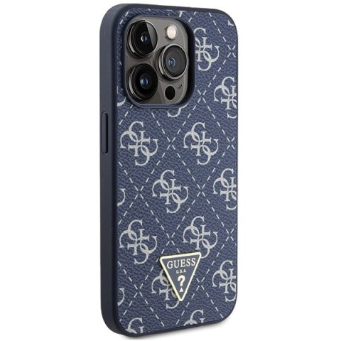 Guess GUHCP15XPG4GPB iPhone 15 Pro Max 6.7" niebieski/blue hardcase 4G Triangle Metal Logo