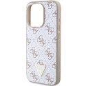 Guess GUHCP15XPG4GPH iPhone 15 Pro Max 6.7" biały/white hardcase 4G Triangle Metal Logo