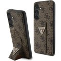 Guess GUHCS24SPGS4TDW S24 S921 brązowy/brown hardcase Grip Stand 4G Triangle Strass