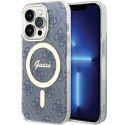 Guess GUHMP15XH4STB iPhone 15 Pro Max 6.7" niebieski/blue hardcase IML 4G MagSafe