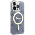 Guess GUHMP15XH4STB iPhone 15 Pro Max 6.7" niebieski/blue hardcase IML 4G MagSafe