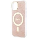 Guess GUHMP15SH4STP iPhone 15 / 14 / 13 6.1" różowy/pink hardcase IML 4G MagSafe