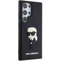 Karl Lagerfeld KLHCS24L3DRKINK S24 Ultra S928 czarny/black hardcase 3D Rubber Ikonik