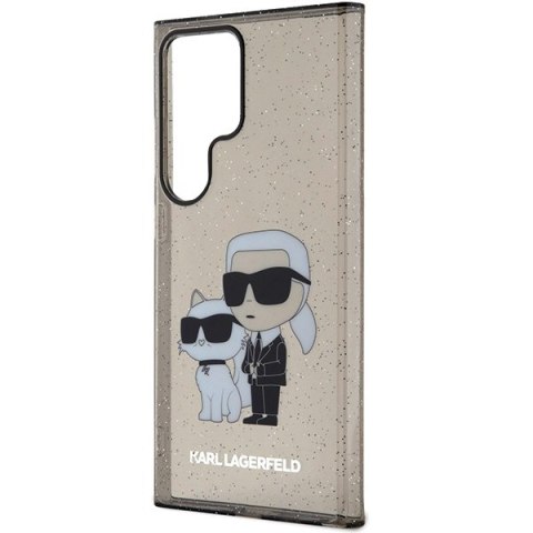Karl Lagerfeld KLHCS24LHNKCTGK S24 Ultra S928 czarny/black hardcase Glitter Karl&Choupette