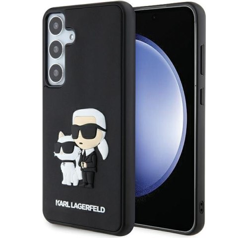 Karl Lagerfeld KLHCS24S3DRKCNK S24 S921 czarny/black hardcase 3D Rubber Karl&Choupette